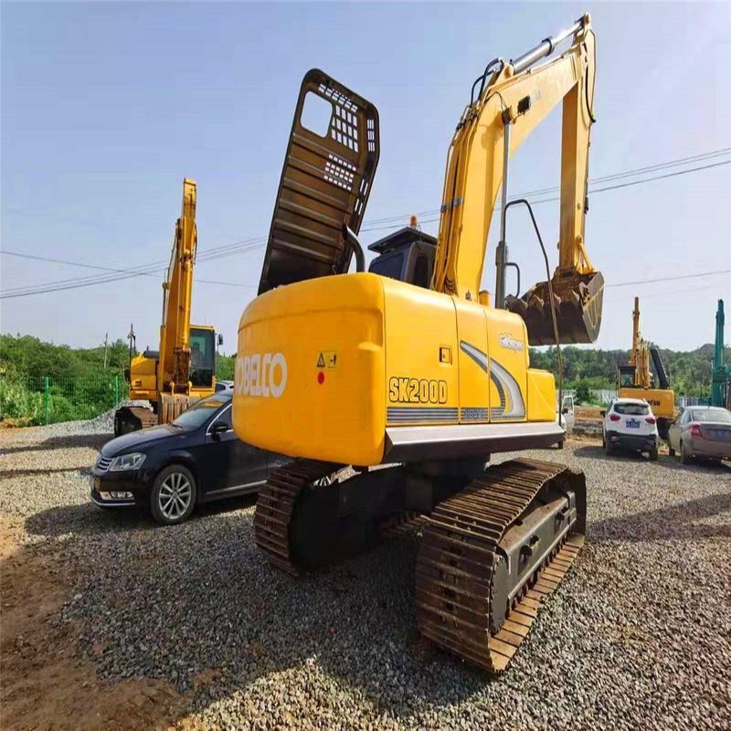 Χρησιμοποιούμενος Kobelco Digger SK200-8 μεταχειρισμένος εκσκαφέας 20 τόνων