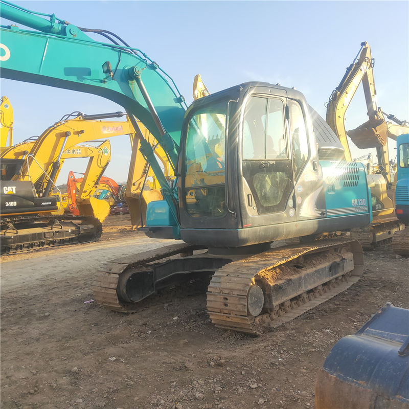 Χρησιμοποιούμενος Kobelco Digger SK130 μεταχειρισμένος εξορυκτής μικρού τύπου 13ton