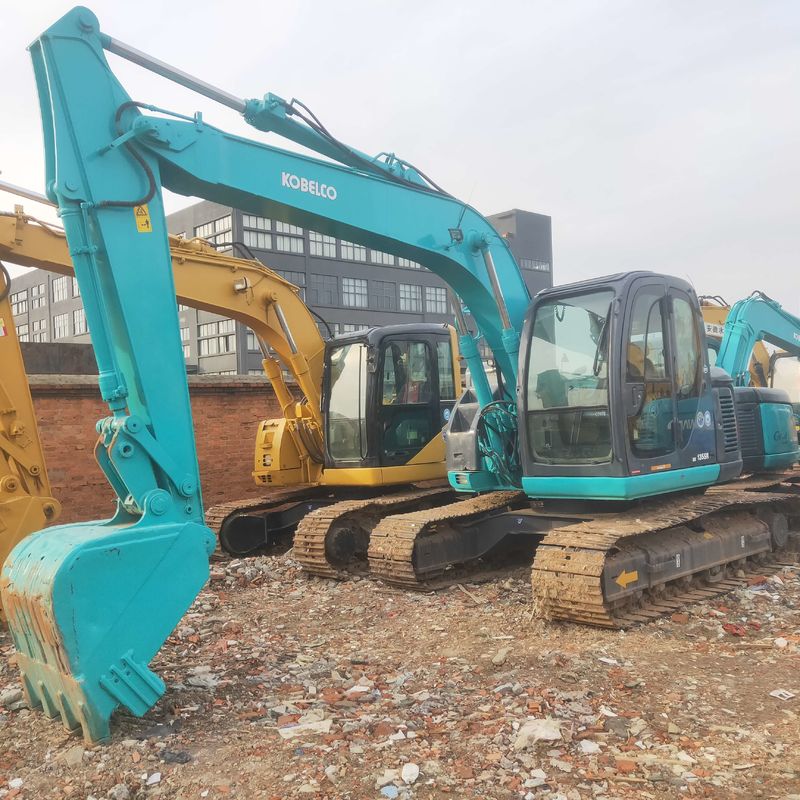 Χρησιμοποιούμενη Kobelco Digger SK135 μεταχειρισμένη 13.5ton μεσαίου τύπου σκάφος Crawler