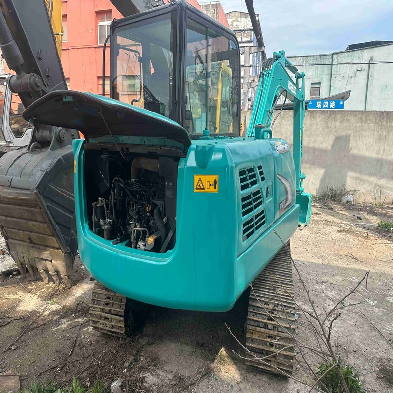 Χρησιμοποιημένος Kobelco Digger SK60 μεταχειρισμένος εκσκαφέας μικρού τύπου 6ton μικρού τύπου 35.5kw