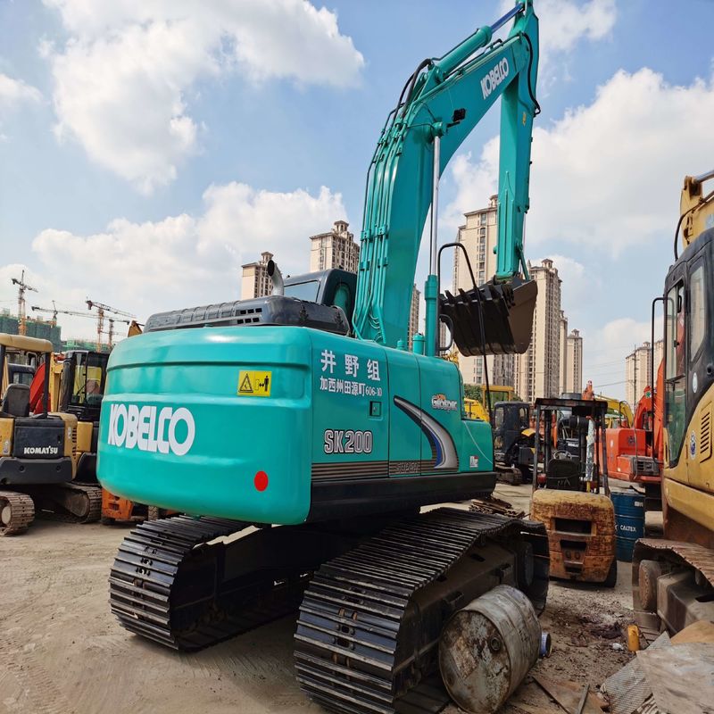 Χρησιμοποιούμενος Kobelco Digger SK200-8 μεταχειρισμένος εκσκαφέας μεσαίου τύπου 20 τόνων