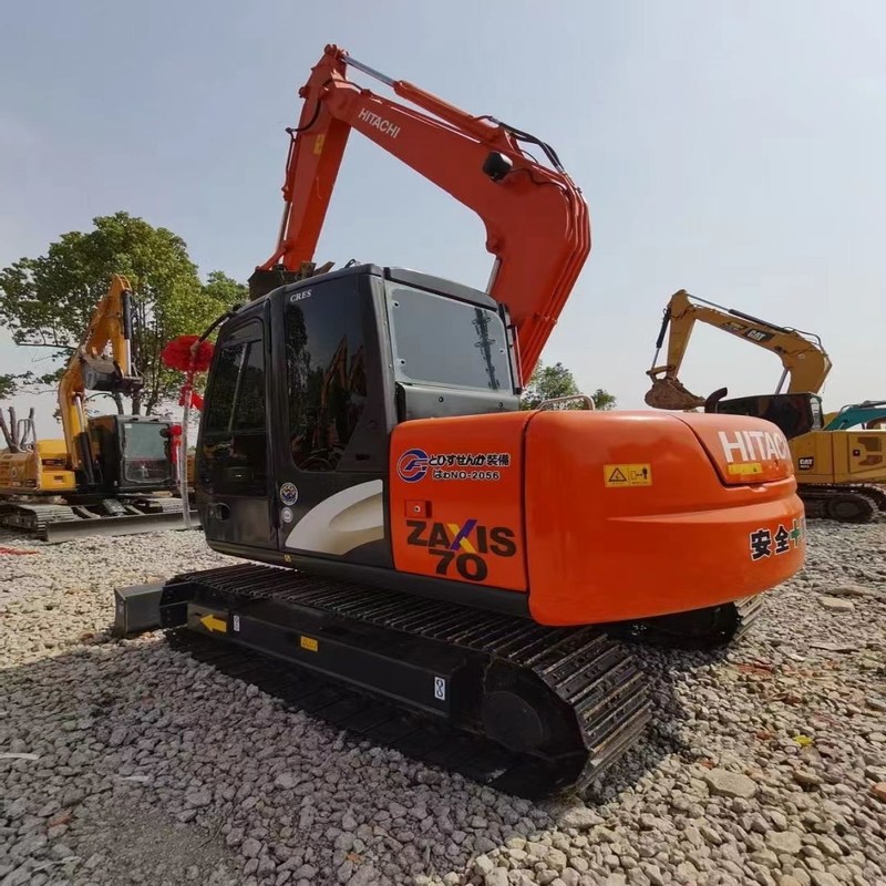 Χρησιμοποιούμενος Mini Excavator Hitachi ZX70 Χρησιμοποιούμενος 7t Original Crawler Tracked Digger 39kw