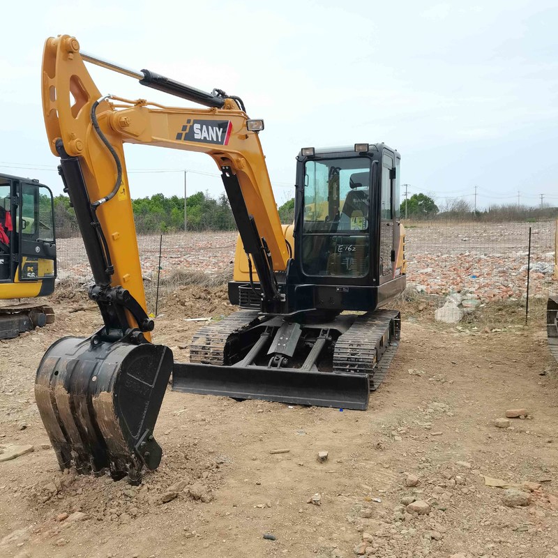 Χρησιμοποιούμενος εκσκαφέας SANY Digger SY60 μεταχειρισμένος εκσκαφέας μικρού τύπου μικρού τύπου 36kw