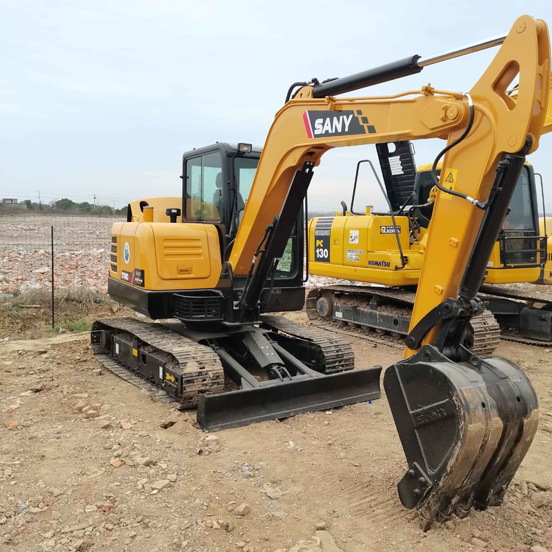 Χρησιμοποιούμενος εκσκαφέας SANY Digger SY60 μεταχειρισμένος εκσκαφέας μικρού τύπου μικρού τύπου 36kw