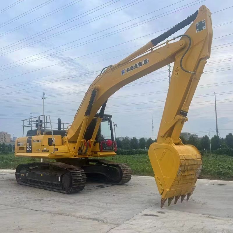 Χρησιμοποιούμενος Komatsu Digger PC350 Χρησιμοποιούμενος 35ton Μεγάλος τύπος Excavator Crawler Μεγάλης Κλίμακας
