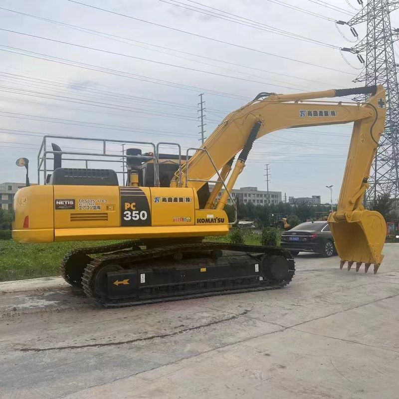 Χρησιμοποιούμενος Komatsu Digger PC350 Χρησιμοποιούμενος 35ton Μεγάλος τύπος Excavator Crawler Μεγάλης Κλίμακας