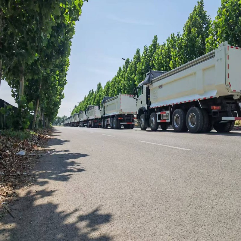 Χρησιμοποιημένο φορτηγό Howo TX Sinotruk Howo 8x4 Tipper 12 Wheeler χειροκίνητο ντίζελ