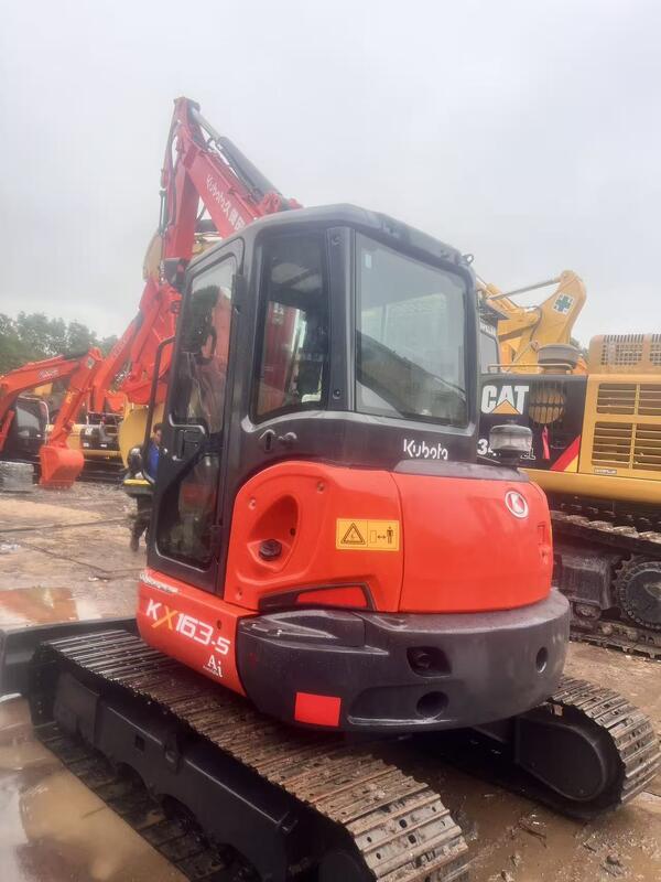 Χρησιμοποιούμενο Kubota Digger KX163 5,5 τόνων Μικρός τύπος Mini Crawler Excavator 35.5kw με 0.19m3 κουβά
